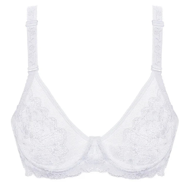 Women's Transparent Bra Ultra Thin Lace Bra Underwear