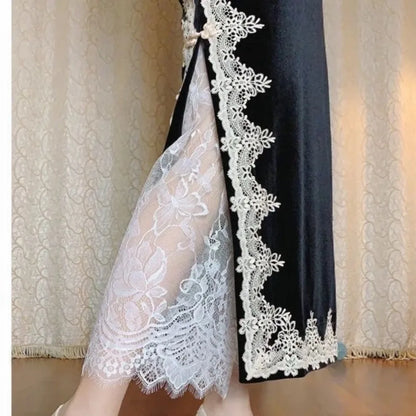 Fashion Transparent Sexy Lace Mesh Skirt Elegant Lace Long Tulle Skirt Ladies Elastic High Waist Womens Skirt Ladies