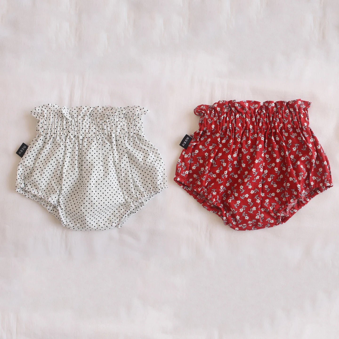 Ircomll 2pcs Summer Toddler Baby Girl Shorts Cotton Linen Floral Breathable Lounge Kids Pants Children Loose PP Pants Shorts