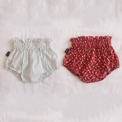 Ircomll 2pcs Summer Toddler Baby Girl Shorts Cotton Linen Floral Breathable Lounge Kids Pants Children Loose PP Pants Shorts