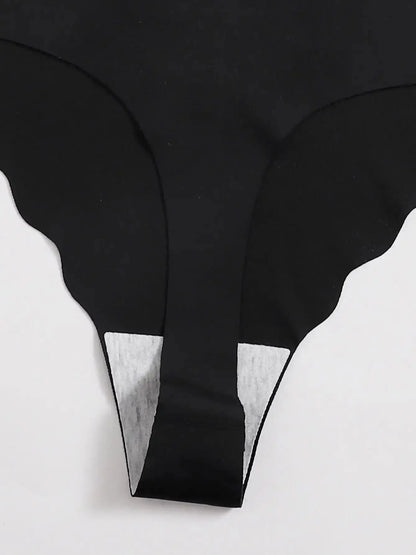 5pcs Women's Panties Set Fashion Thongs Soft Seamless Underwear Sexy Lingerie Breathable G-String Cozy Solid Underpanties