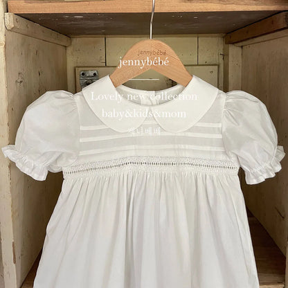 Newborn Baby Girl Birthday Romper Outfits Princess Wedding Bridesmaid Wear Evening Party Dresses Vestidos Summer Toddler Clothes