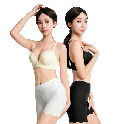 Women Underwear Safety Dress Panties Slimming Shorts High Waist Seamless Ice Silk Boxers Breathable Plus Size Short Pants M-4XL
