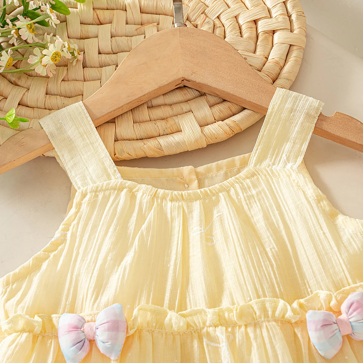 Casual Baby Clothes Korean Style Sweet Pink Baby Girl Suspender Dress Summer Birthday Party Gift Toddler Princess Dress