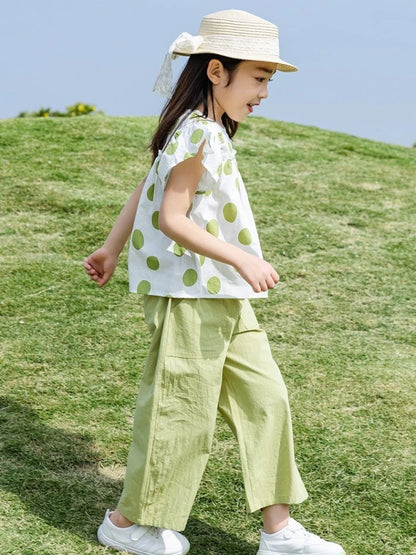 Children's Clothing 7 To 12 Years Child Summer Set 4 Girl Clothes Sets Kids Girls Teenagers T-shirt 10 Old Top Bottom 8 14 Year