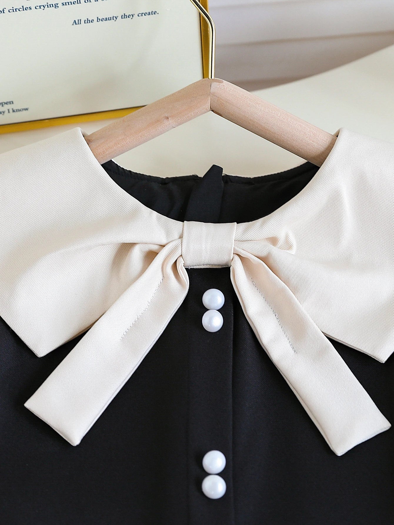 Elegant Big Collar A-Line Tank Top Dress for Girls Summer Single Piece with Concealed Zipper And Buttoned Back