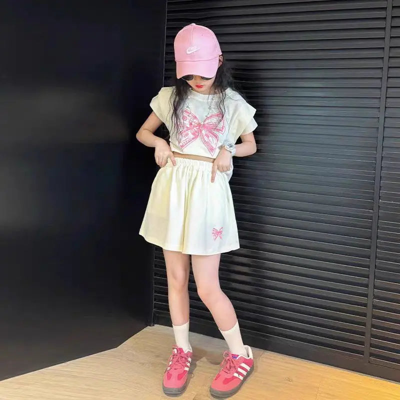 Girls' Summer Clothes Wear Children's Clothing Girl Setup Toddler Kids Sets 10 12 Years From 8 Girls' Set Tracksuit Korean 4 7 9