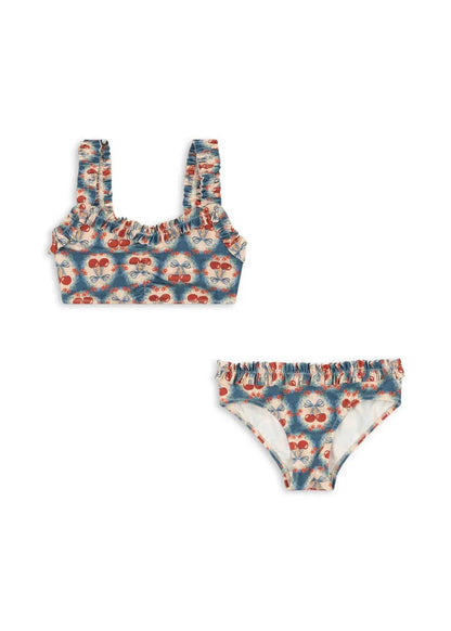 2025 Summer Baby Girls Swimsuit One Piece Kids Beach Wear Girls Lace Swimwear Children Ruffle Princess Bikinis Sets Monokini