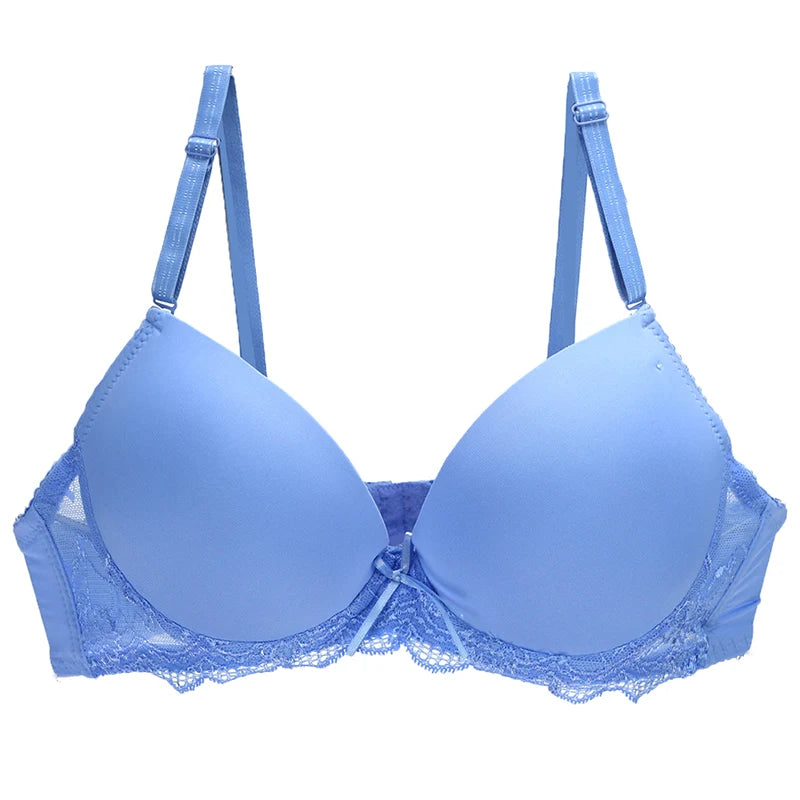 2024 New Sexy Push Up Bra BCDE Cup Underwear For Women Pink Blace Blue Green Khaki Purple White Underwire Brassiere Lingerie