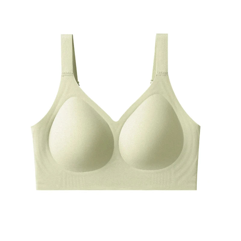 FallSweet Women Push-Up Seamless Bra Plus Size Wireless Bralette Adjust Straps Full Cup Breathable Lingerie Intimates Underwear