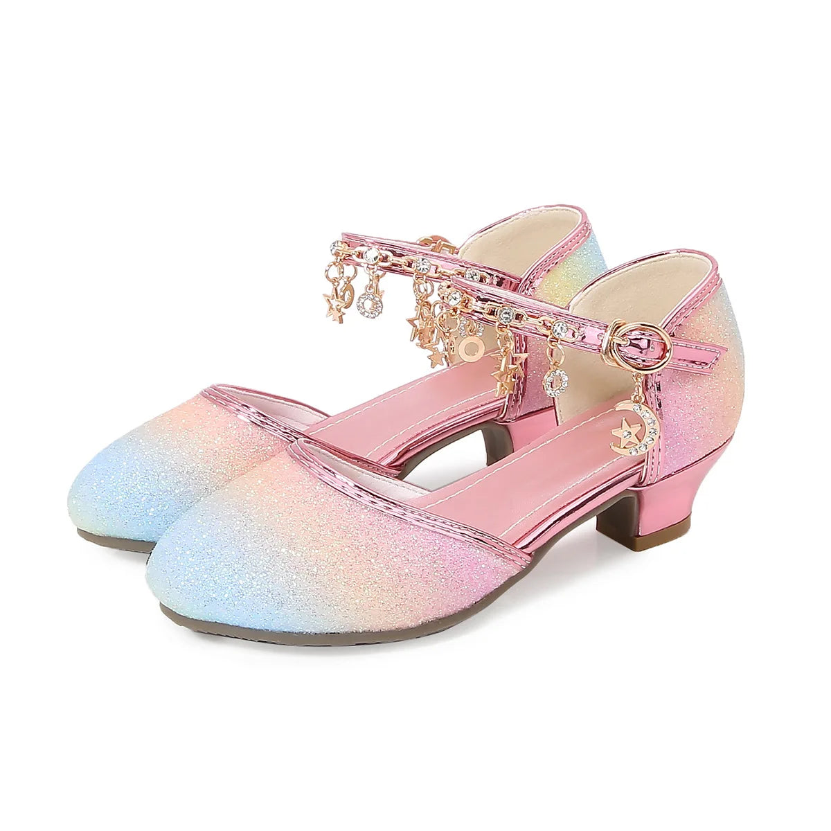 Children Sandals Girls Shoes Summer Pearl Bowknot Open Toe High Heels Girls Sandals Princess Dance Party Shoes for Kids CSH826