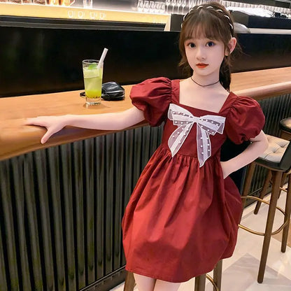 Princess Dress Fashion Holiday 2025 Girls Casual Dresses 10 12 Years Old Girl Summer Clothes Girls' Frock 4 Children From 8 14 6