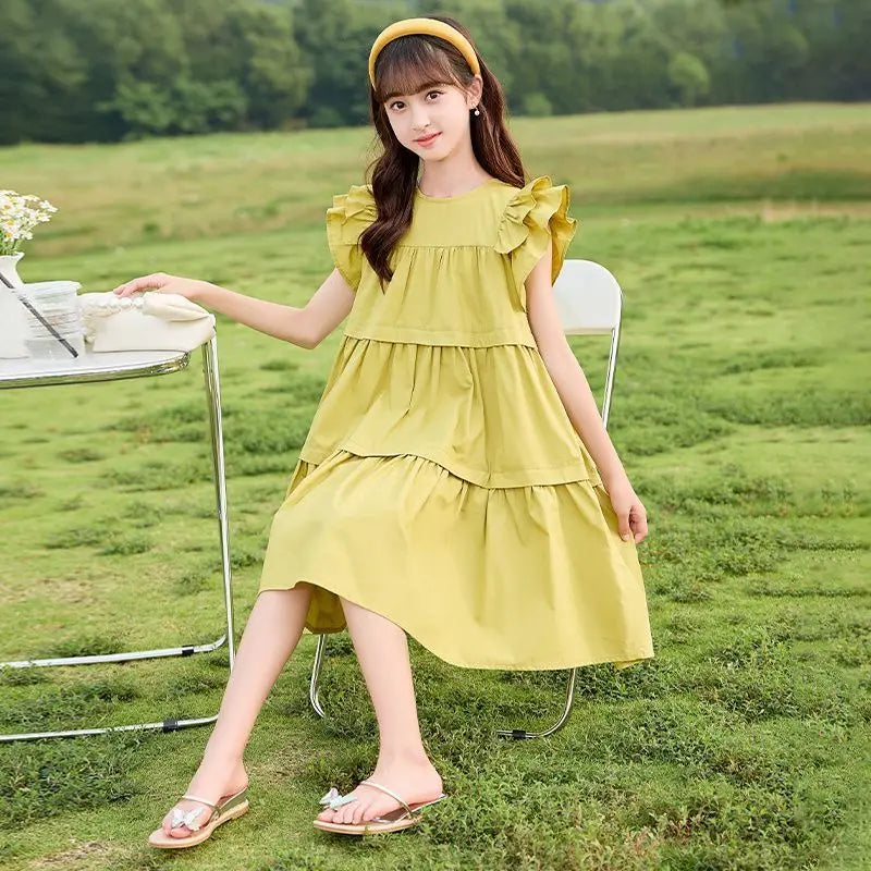 Summer Casual Dress for Kids Suit Girls Girl Children Clothes Beautiful Dresses Sunday Children's Clothing 9 Years 10 Luxury 8 7