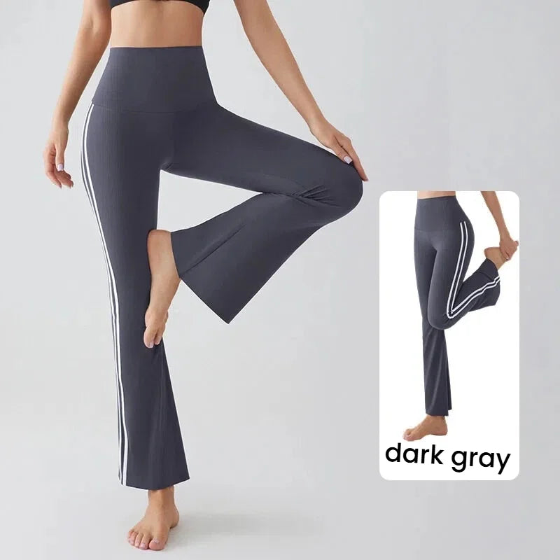 Flares Yoga Pants for Women High Waist Bootcut Workout Leggings Tummy Control Fitness Gym Leggings
