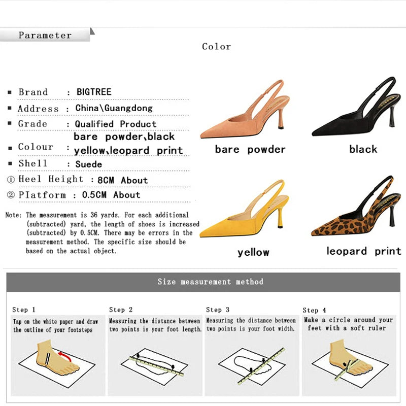 BIGTREE Shoes Women 8 Cm Heels Suede Women Pumps Sharp Pointed Hollow Out High Heels Stiletto Summer Women's Sandals Office Shoe