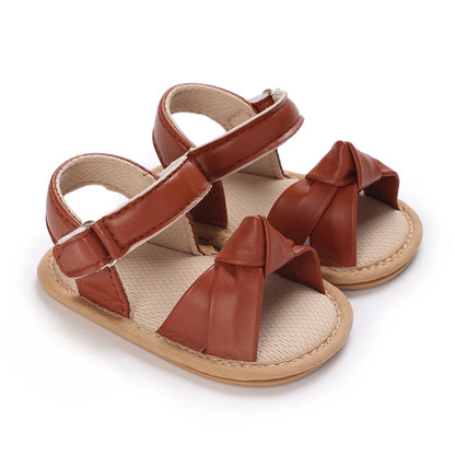 Summer 0-18M Baby Cute Open Toed Pre School Summer Sandals Princess Casual Soft Rubber Bottom Non Slip Single Shoes Women