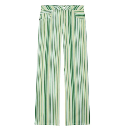 HXAO 2026 Jeans For Woman Rainbow Striped Baggy Jeans Pants Y2K Denim Wide Leg Pants Colorful Cowboy Summer Pants Streetwear