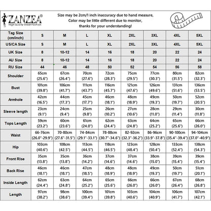 Summer Women Pant Sets Fashion ZANZEA 2PCS Stripe Two-piece Outfits Short Sleeve Tops Wide Leg Pants Streetwear Matching Sets