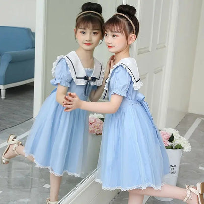 Mesh Princess Dress Summer Wear 7 To 8 Year Old Girl Clothes Holiday Dresses Children's Girls Clothing 10 14 Years Little 12 11