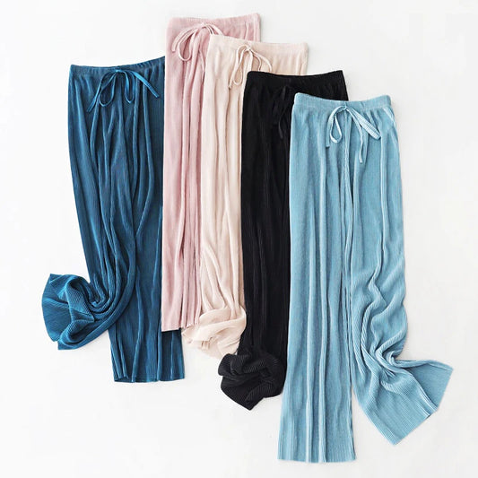 Fashion Women Baggy Joggers Pants Casual Communte Female Chic Straight Cargo Pant Elastic High Waist Elegant Oversized Trousers