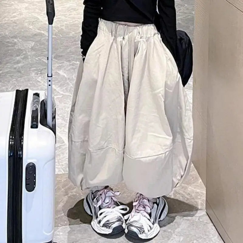 2026 New Girls' Harem Pants Autumn Kids' Stylish Loose Casual Lantern Pants Spring Autumn