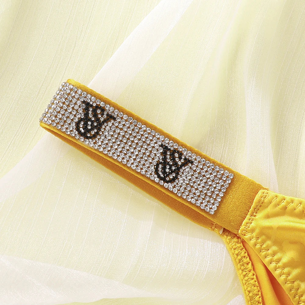 Victoria Secret Sexy Lingerie Set Very Sexy Logo Shine Strap Leopard Print Push Up Bra Shine Script Thong Panty
