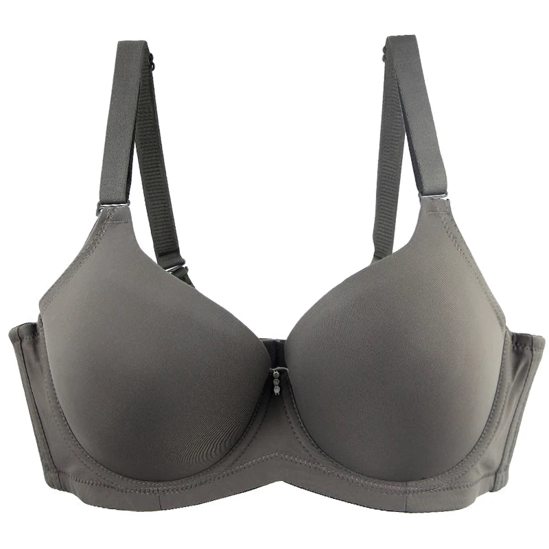 2023 New Sexy Full Cup Bras Black Gray Pink Red Beige Underwear Comfortable For Women DE Cup Female Solid Plus Size Lingerie