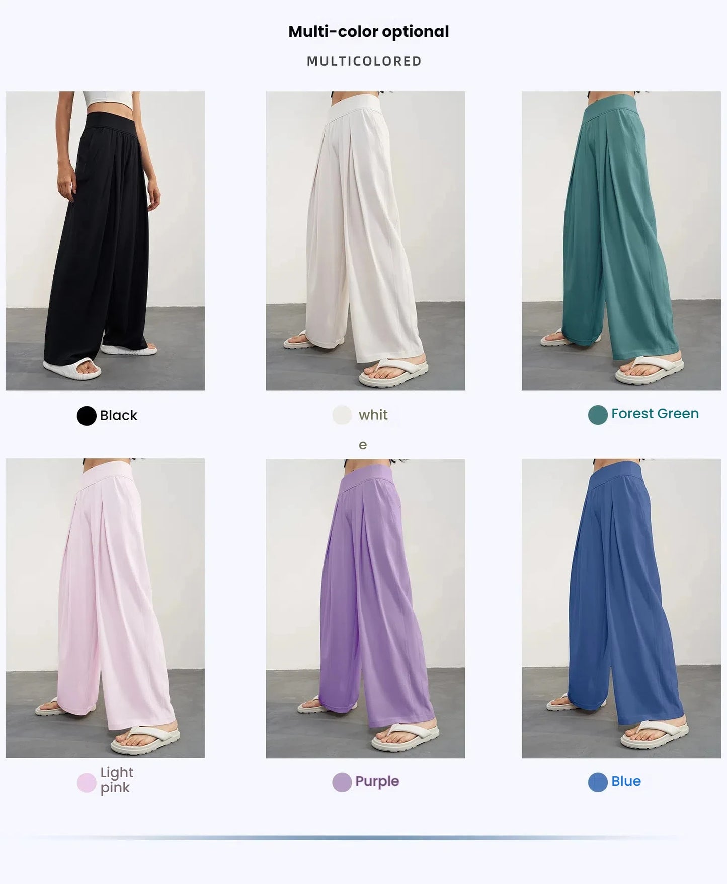 Women's Yoga Pants Loose Wide Leg High Waist Fitness Quick Dry Running Sweatpants Fitting Straight-leg Pants Fitness Trousers