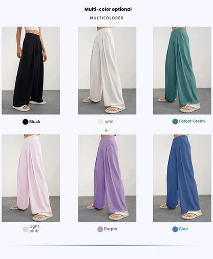 Women's Yoga Pants Loose Wide Leg High Waist Fitness Quick Dry Running Sweatpants Fitting Straight-leg Pants Fitness Trousers