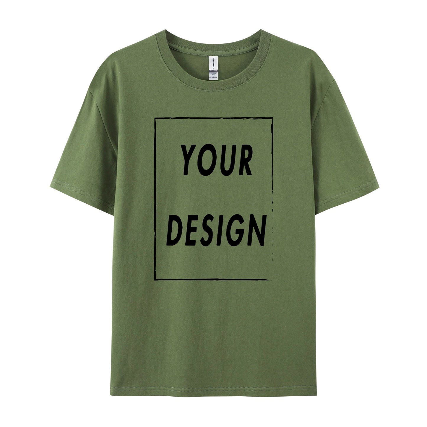 180g Custom Women Men Customised Printed 100% Cotton Short Sleeve Your Logo Photo Brand Text Tee Personalize Graphic Clothing